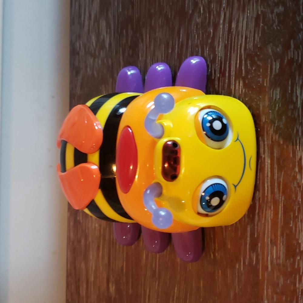 💖HP💖Vintage! SilverLit Motorized Flash Bugs Honey Bee Rare! Works!